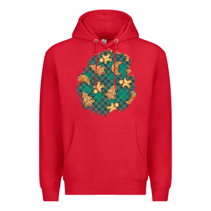 Christmas Gingerbread Cookies Patch Premium Hoodie by BundleAndBundleShop | Teevron