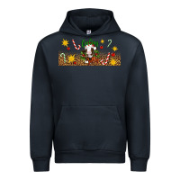 Navy Christmas feeling jolly cow Urban Hoodie - Artiststas