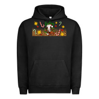 Pigment Black Christmas feeling jolly cow Urban Hoodie - Artiststas