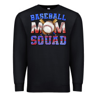 Black baseball mom squad Premium Sweatshirt - texasbilliewilder