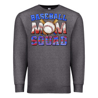 Charcoal Heather baseball mom squad Premium Sweatshirt - texasbilliewilder