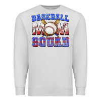 Dove Grey baseball mom squad Premium Sweatshirt - texasbilliewilder