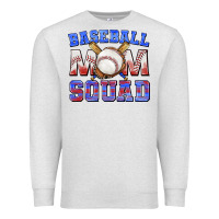 Oatmeal Heather baseball mom squad Premium Sweatshirt - texasbilliewilder