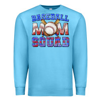 Ocean Blue baseball mom squad Premium Sweatshirt - texasbilliewilder