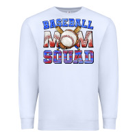 White baseball mom squad Premium Sweatshirt - texasbilliewilder