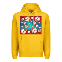 Lemon baseball paisley and jean pattern Premium Hoodie - JahusDesignShop