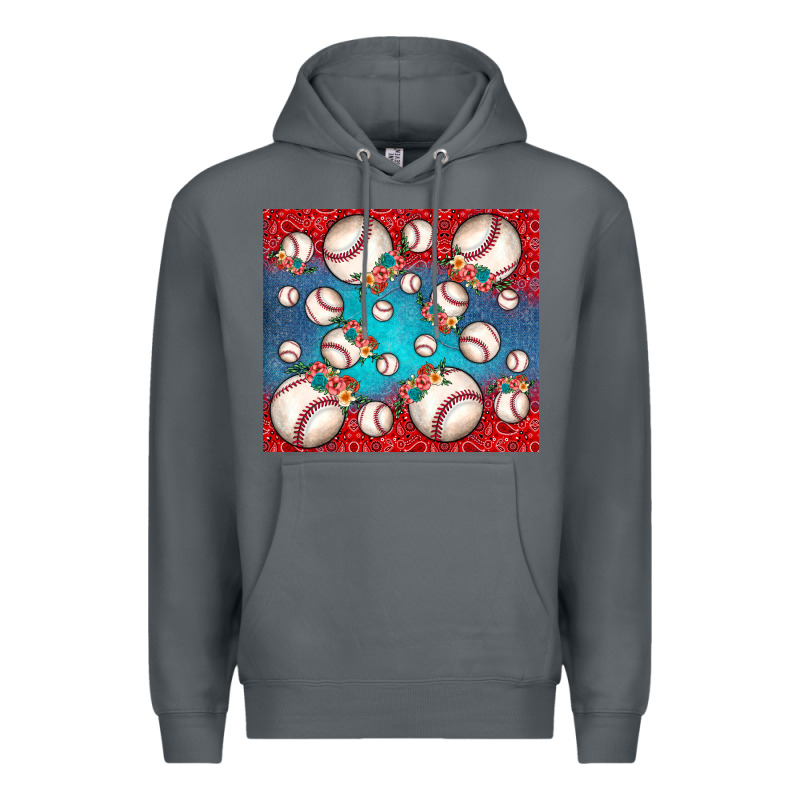 Baseball Paisley And Jean Pattern Premium Hoodie by JahusDesignShop | Teevron