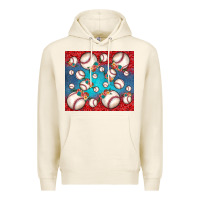 Tofu baseball paisley and jean pattern Premium Hoodie - JahusDesignShop