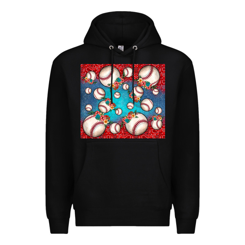 Baseball Paisley And Jean Pattern Premium Hoodie by JahusDesignShop | Teevron