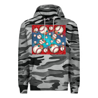 Slate Camo baseball paisley and jean pattern Premium Hoodie - JahusDesignShop