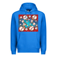 True Royal baseball paisley and jean pattern Premium Hoodie - JahusDesignShop