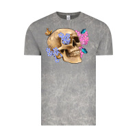 Cloud Rock skull flora butterfly Vintage Tee - Artiststas