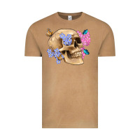 Vintage Camel skull flora butterfly Vintage Tee - Artiststas