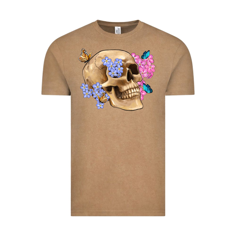 Skull Flora Butterfly Vintage Tee by Artiststas | Teevron