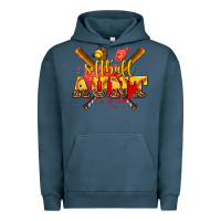 Pigment Midnight Navy softball aunt Urban Hoodie - AdoDesignShop