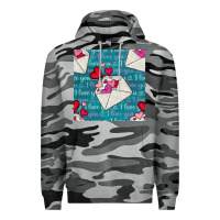 Slate Camo valentines day envelope with hearts Premium Hoodie - BundleAndBundleShop