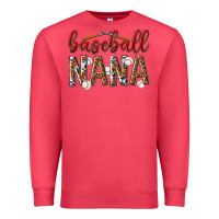 Cardinal baseball nana with leopard Premium Sweatshirt - texasbilliewilder