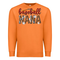 Carrot baseball nana with leopard Premium Sweatshirt - texasbilliewilder