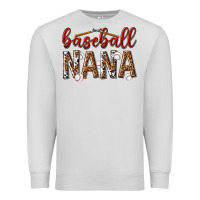 Dove Grey baseball nana with leopard Premium Sweatshirt - texasbilliewilder