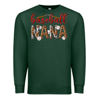 Sports Green baseball nana with leopard Premium Sweatshirt - texasbilliewilder