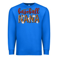 True Royal baseball nana with leopard Premium Sweatshirt - texasbilliewilder