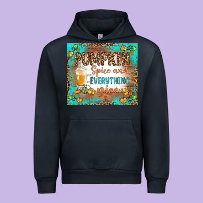 Pumpkin Spice And Everything Nice Urban Hoodie Designed By Bundleandbundleshop