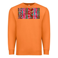Carrot Love brushstrokes xoxo leopard and turquoise Premium Sweatshirt - RanaPortraitStore