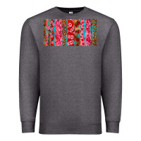 Charcoal Heather Love brushstrokes xoxo leopard and turquoise Premium Sweatshirt - RanaPortraitStore