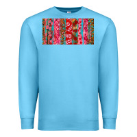 Ocean Blue Love brushstrokes xoxo leopard and turquoise Premium Sweatshirt - RanaPortraitStore