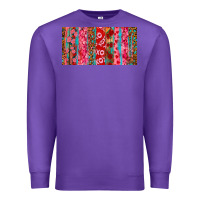 Purple Love brushstrokes xoxo leopard and turquoise Premium Sweatshirt - RanaPortraitStore