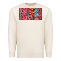 Sandshell Love brushstrokes xoxo leopard and turquoise Premium Sweatshirt - RanaPortraitStore