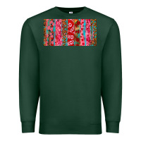 Love Brushstrokes Xoxo Leopard And Turquoise Premium Sweatshirt | Teevron
