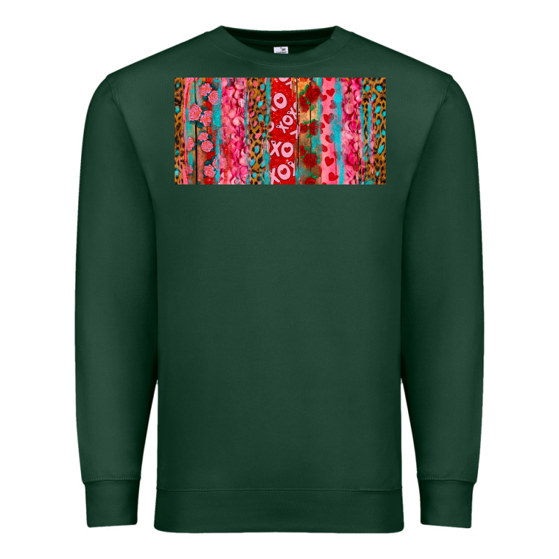 Love Brushstrokes Xoxo Leopard And Turquoise Premium Sweatshirt by RanaPortraitStore | Teevron