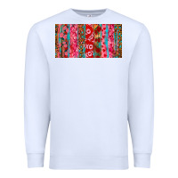 White Love brushstrokes xoxo leopard and turquoise Premium Sweatshirt - RanaPortraitStore