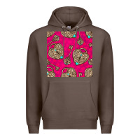 Coffee valentines day lock and key seamless pattern Premium Hoodie - BundleAndBundleShop