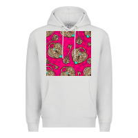 Dove Grey valentines day lock and key seamless pattern Premium Hoodie - BundleAndBundleShop