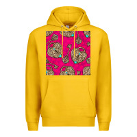 Lemon valentines day lock and key seamless pattern Premium Hoodie - BundleAndBundleShop