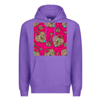 Purple valentines day lock and key seamless pattern Premium Hoodie - BundleAndBundleShop