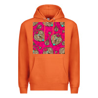 Carrot valentines day lock and key seamless pattern Premium Hoodie - BundleAndBundleShop