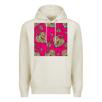 Oatmeal Heather valentines day lock and key seamless pattern Premium Hoodie - BundleAndBundleShop