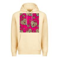 Pina Colada valentines day lock and key seamless pattern Premium Hoodie - BundleAndBundleShop