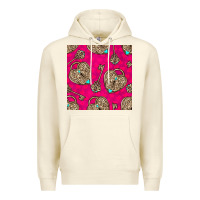 Sandshell valentines day lock and key seamless pattern Premium Hoodie - BundleAndBundleShop