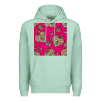 Seafoam valentines day lock and key seamless pattern Premium Hoodie - BundleAndBundleShop