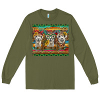 Army Green alpacas Long Sleeve Tee - BarkalooDesign