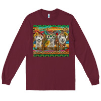 Burgundy alpacas Long Sleeve Tee - BarkalooDesign