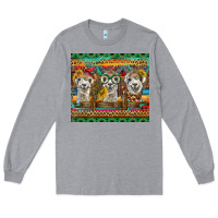 Heather Grey alpacas Long Sleeve Tee - BarkalooDesign