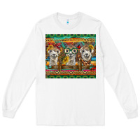 White alpacas Long Sleeve Tee - BarkalooDesign