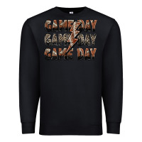Black game day game day football lightning bolt Premium Sweatshirt - Zillion Design Studio