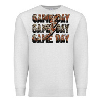 Oatmeal Heather game day game day football lightning bolt Premium Sweatshirt - Zillion Design Studio