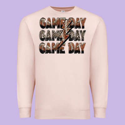 Premium Sweatshirt game day game day football lightning bolt